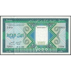 Mauritanie - Pick 7A - 1'000 ouguiya - Série J 014 - 28/11/1989 - Etat : NEUF