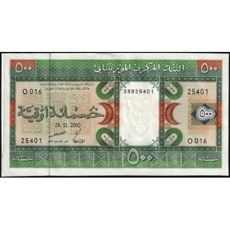 Mauritanie - Pick 8c - 500 ouguiya - Série O 016 - 28/11/2002 - Etat : SPL