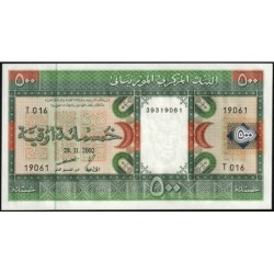 Mauritanie - Pick 8c - 500 ouguiya - Série T 016 - 28/11/2002 - Etat : NEUF