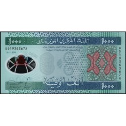 Mauritanie - Pick 19 - 1'000 ouguiya - Série DD A - 28/11/2014 - Polymère Etat : NEUF