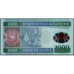 Mauritanie - Pick 19 - 1'000 ouguiya - Série DD A - 28/11/2014 - Polymère Etat : NEUF