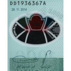 Mauritanie - Pick 19 - 1'000 ouguiya - Série DD A - 28/11/2014 - Polymère Etat : NEUF