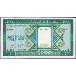 Mauritanie - Pick 7A - 1'000 ouguiya - Série C 016 - 28/11/1989 - Etat : NEUF
