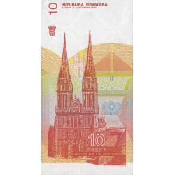 Croatie - Pick 18 - 10 dinara - Série E7 - 08/10/1991 - Etat : NEUF