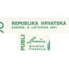 Croatie - Pick 20 - 100 dinara - Série C8 - 08/10/1991 - Etat : NEUF