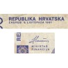 Croatie - Pick 22 - 1'000 dinara - Série C0 - 08/10/1991 - Etat : TB