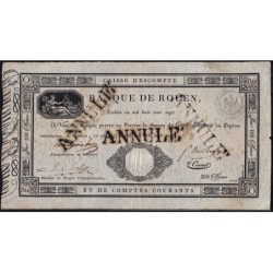 Caisse d'Escompte - Banque de Rouen - Pick S 177 - 100 francs - 1 avril 1807 - Etat : TB+