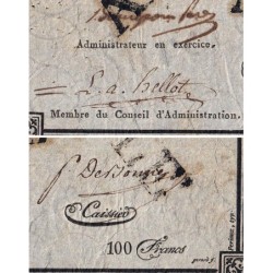 Caisse d'Escompte - Banque de Rouen - Pick S 177 - 100 francs - 1 avril 1807 - Etat : TB+