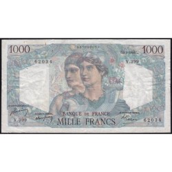 F 41-20 - 05/05/1948 - 1000 francs - Minerve et Hercule - Série V.399 - Etat : TB-