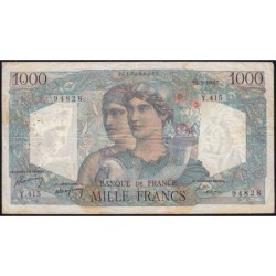 F 41-20a - 05/05/1948 - 1000 francs - Minerve et Hercule - Série Y.415 - Etat : B+