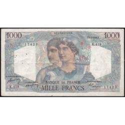 F 41-20a - 05/05/1948 - 1000 francs - Minerve et Hercule - Série K.419 - Etat : TB+