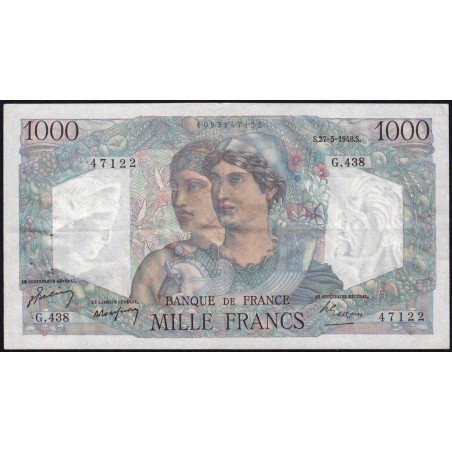 F 41-21 - 27/05/1948 - 1000 francs - Minerve et Hercule - Série G.438 - Etat : TTB+