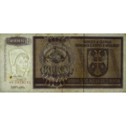 Croatie - Krajina - Pick R9 - 100'000 dinara - Série AA - 1993 - Etat : TTB-