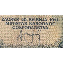Croatie - Pick 2 - 100 kuna - Série E - 26/05/1941 - Etat : TB-