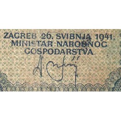 Croatie - Pick 2 - 100 kuna - Série F - 26/05/1941 - Etat : B+