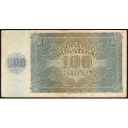 Croatie - Pick 2 - 100 kuna - Série K - 26/05/1941 - Etat : TB