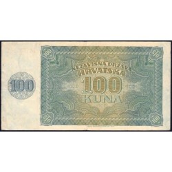 Croatie - Pick 2 - 100 kuna - Série M - 26/05/1941 - Etat : TTB