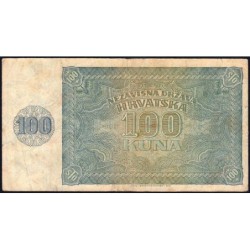 Croatie - Pick 2 - 100 kuna - Série O- 26/05/1941 - Etat : TB