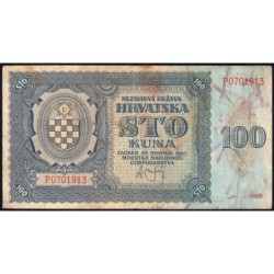 Croatie - Pick 2 - 100 kuna - Série P - 26/05/1941 - Etat : TB+