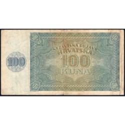 Croatie - Pick 2 - 100 kuna - Série P - 26/05/1941 - Etat : TB+