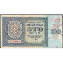Croatie - Pick 2 - 100 kuna - Série P - 26/05/1941 - Etat : TTB