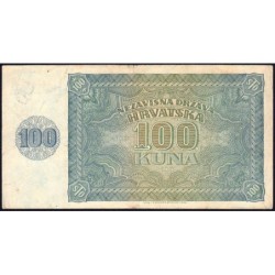 Croatie - Pick 2 - 100 kuna - Série P - 26/05/1941 - Etat : TTB