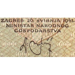 Croatie - Pick 4 - 1'000 kuna - Série Z - 26/05/1941 - Etat : TTB