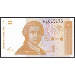Croatie - Pick 16 - 1 dinar - Série F1 - 08/10/1991 - Etat : NEUF