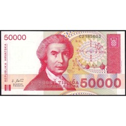 Croatie - Pick 26 - 50'000 dinara - Série C2 - 30/05/1993 - Etat : NEUF