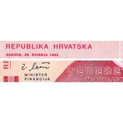 Croatie - Pick 26 - 50'000 dinara - Série C2 - 30/05/1993 - Etat : NEUF