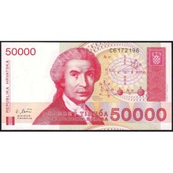 Croatie - Pick 26 - 50'000 dinara - Série C6 - 30/05/1993 - Etat : NEUF