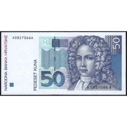 Croatie - Pick 31 - 50 kuna - Série AA - 31/10/1993 - Etat : SUP