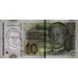 Croatie - Pick 38a - 10 kuna - Série AF - 07/03/2001 - Etat : TTB