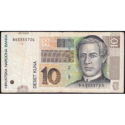 Croatie - Pick 38b - 10 kuna - Série BG - 09/07/2012 - Etat : TB-