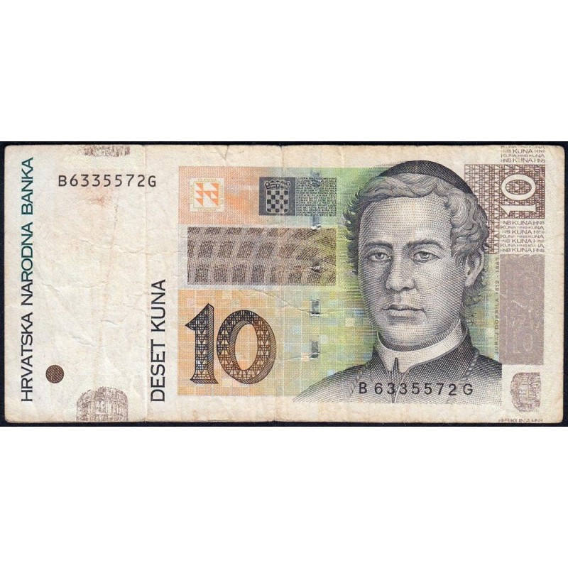 Croatie - Pick 38b - 10 kuna - Série BG - 09/07/2012 - Etat : TB-