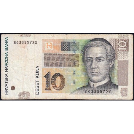 Croatie - Pick 38b - 10 kuna - Série BG - 09/07/2012 - Etat : TB-
