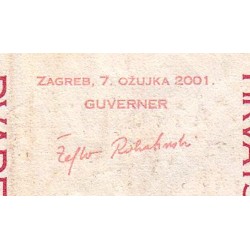 Croatie - Pick 39a - 20 kuna - Série AE - 07/03/2001 - Etat : TB