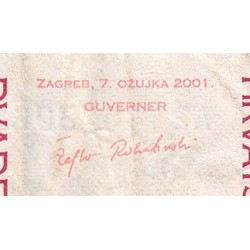 Croatie - Pick 39a - 20 kuna - Série AE - 07/03/2001 - Etat : TB-