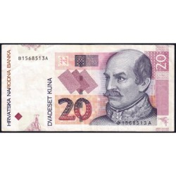 Croatie - Pick 39b - 20 kuna - Série BA - 09/07/2012 - Etat : TB+