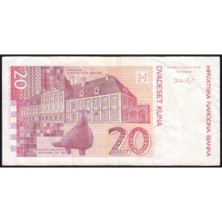 Croatie - Pick 39b - 20 kuna - Série BA - 09/07/2012 - Etat : TB+