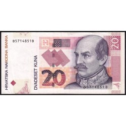 Croatie - Pick 39b - 20 kuna - Série BB - 09/07/2012 - Etat : TTB