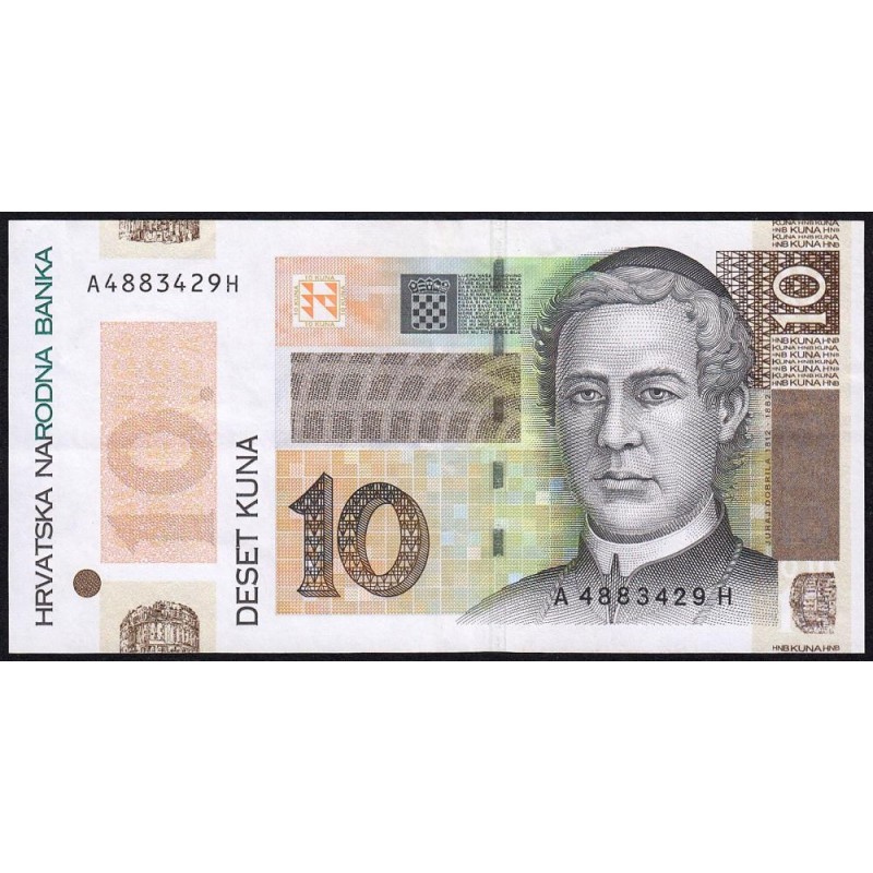 Croatie - Pick 43 - 10 kuna - Série AH - 30/05/2004 - Commémoratif - Etat : TTB