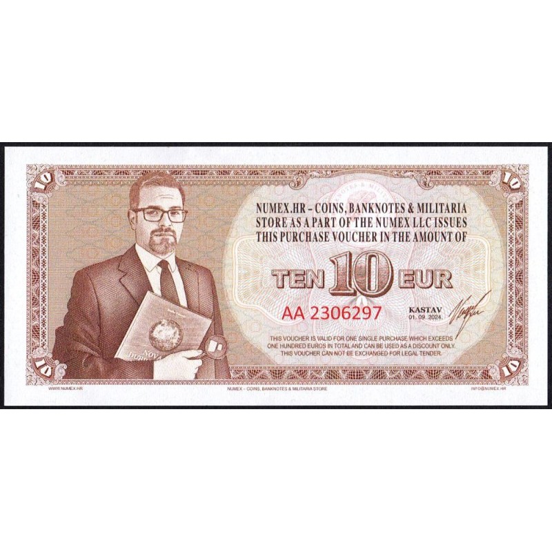 Croatie - Kastav - Bon de 10 euros - Série AA - 01/09/2024 - Etat : NEUF