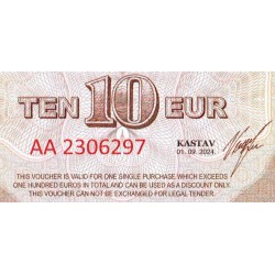 Croatie - Kastav - Bon de 10 euros - Série AA - 01/09/2024 - Etat : NEUF