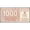 Bosnie-Herzégovine - Pick 26a - 1'000 dinara - Série AD - 01/08/1992 - Etat : TB+