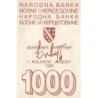 Bosnie-Herzégovine - Pick 26a - 1'000 dinara - Série AD - 01/08/1992 - Etat : TB+