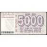 Bosnie-Herzégovine - Pick 27a - 5'000 dinara - Série AE - 01/08/1992 - Etat : TTB