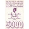 Bosnie-Herzégovine - Pick 27a - 5'000 dinara - Série AE - 01/08/1992 - Etat : TTB