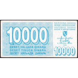 Bosnie-Herzégovine - Pick 28a - 10'000 dinara - Série AG - 01/08/1992 - Etat : TTB+