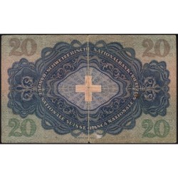 Suisse - Pick 39c_3 - 20 francs - Série 4 Y - 21/07/1931 - Etat : TB-